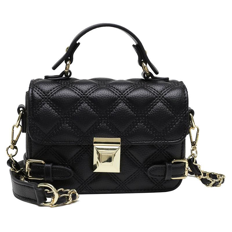 Модная универсальная сумка-мессенджер через плечо с ромбовидной вышивкой, женская, новая весенняя коллекция 2025 года, маленькая квадратная сумка с текстурой