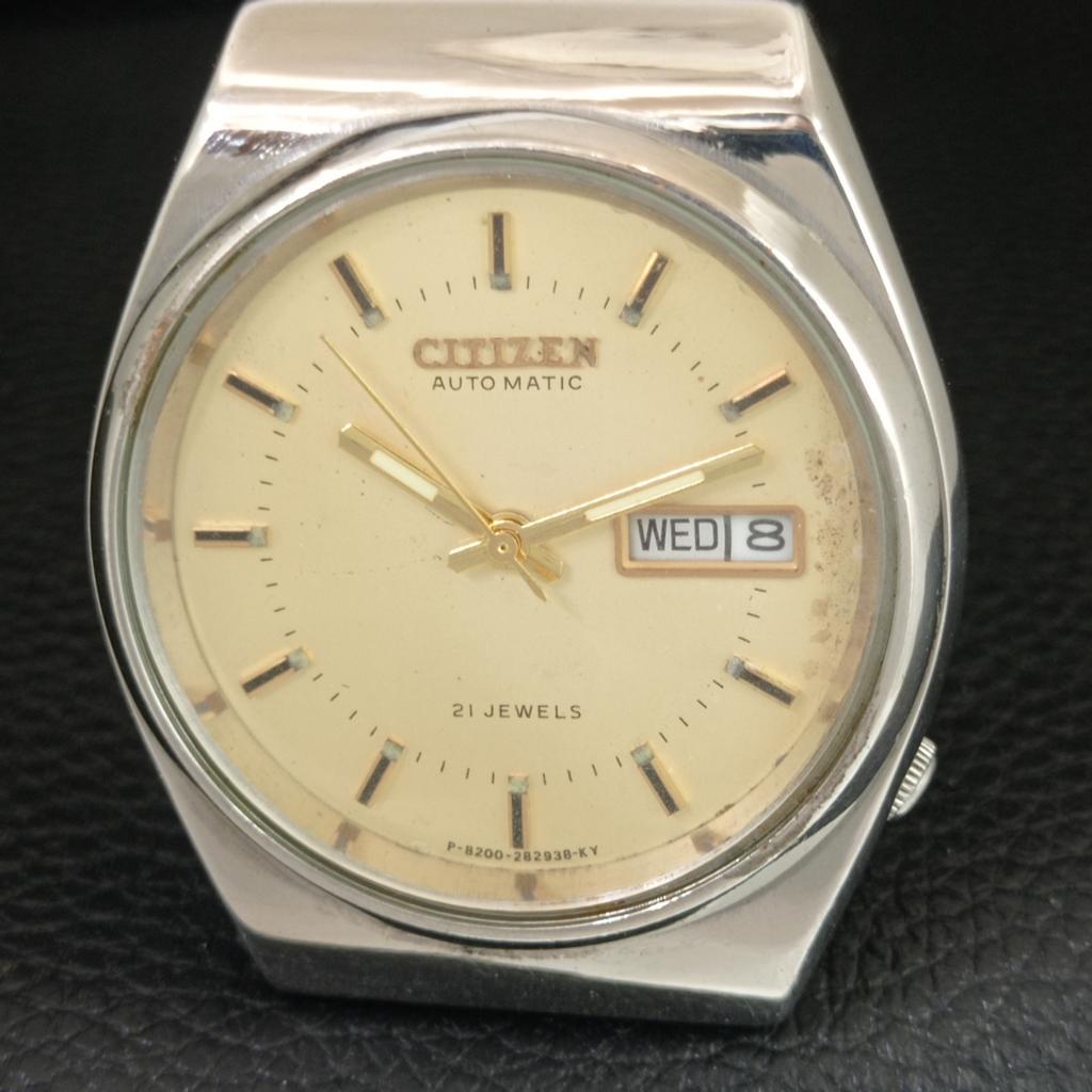 ВИНТАЖНЫЕ АВТОМАТИЧЕСКИЕ ЧАСЫ CITIZEN 8200 ЯПОНИЯ МУЖСКИЕ ОРИГИНАЛЬНЫЙ ЦИФЕРБЛАТ a709345-1