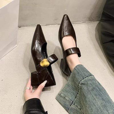 Туфли женские сексуальные туфли Мэри Джейн на низком каблуке элегантные каблуки трендовые стильные высококачественные вечерние черные туфли с леопардовым принтом удобные туфли-лодочки