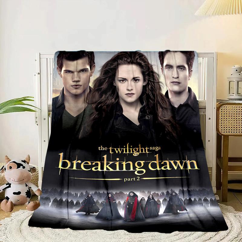 Eclipse Twilight vampire Blanket Flannel Blanket for bed, sofa, Camping, Hiking, Picnic Essentials, gift for family Fan gifts