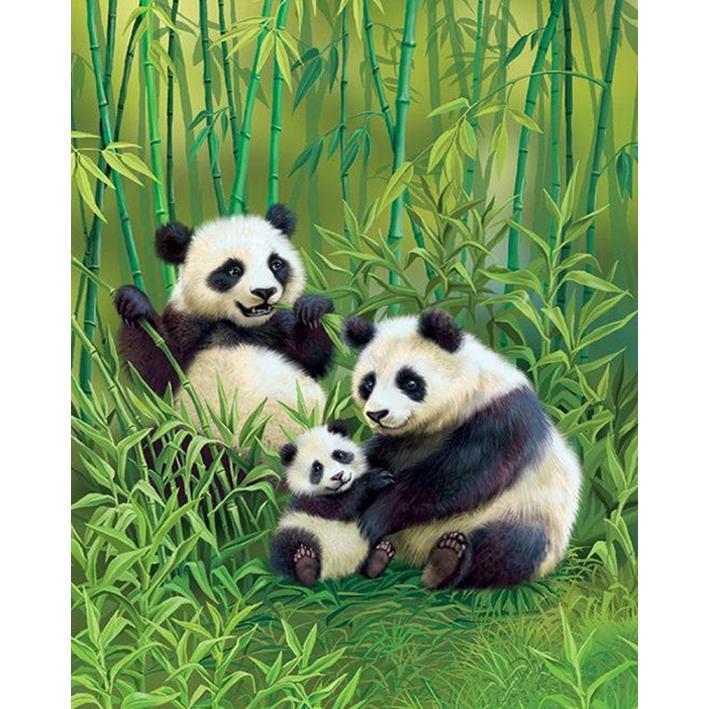 5D DIY Симпатичная панда Алмазная дрель Diy Kit Полная дрель Украшение дома