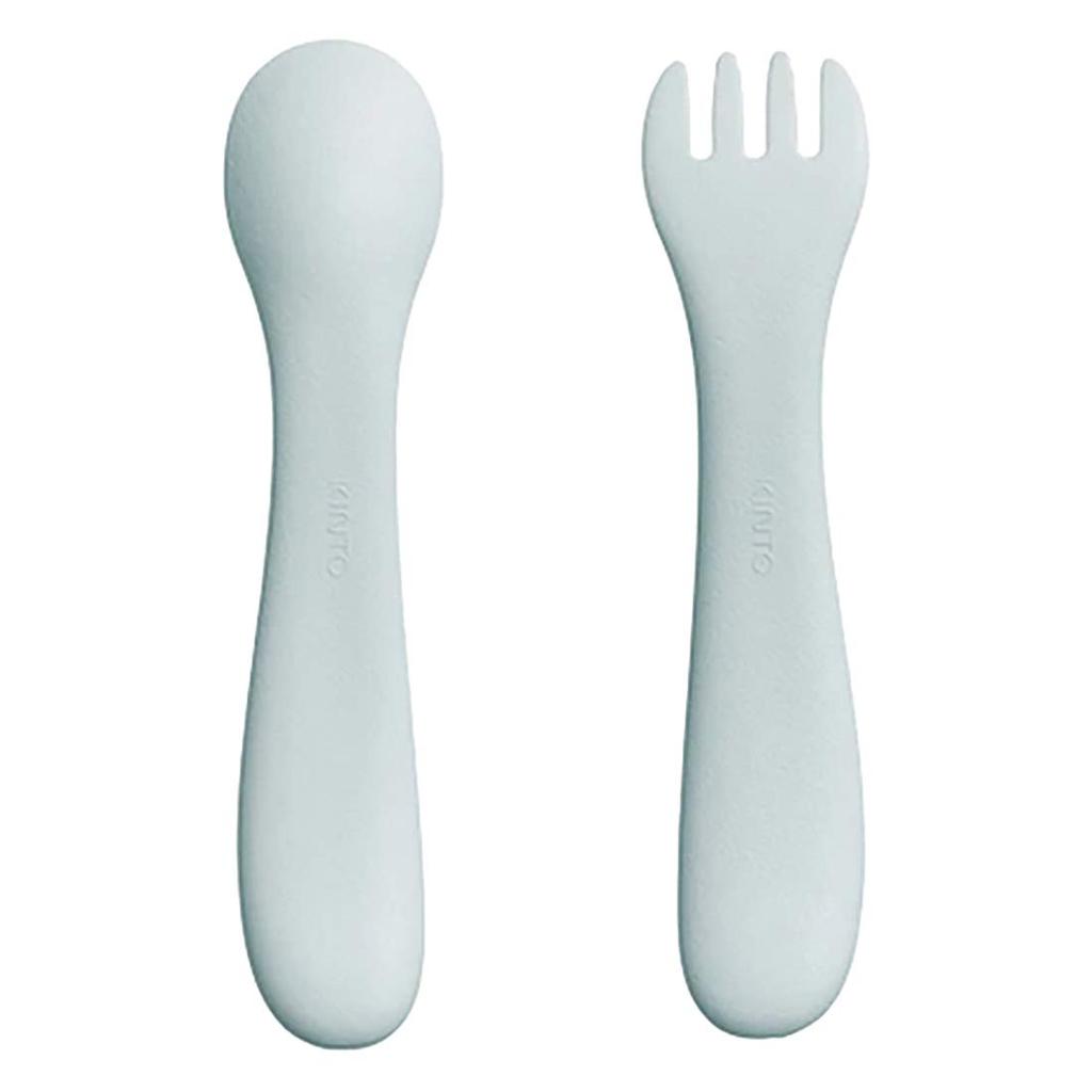 Kinto BONBO Spoon Fork Yellow Kids Baby Safe Gift Present Baby Gift 26384 & Microwave/Dishwasher