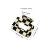 Small square hair clips PVC color blocking lattice grab clip senior sense half tie hair shark clip Yiwu accessories