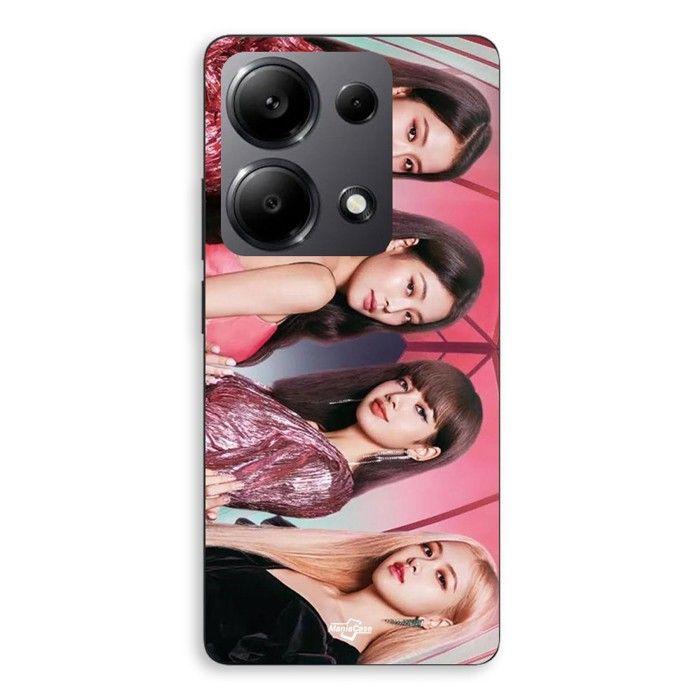 Чехол для телефона - MANIACASE - Xiaomi Redmi Note 13 Pro 4G - Силикон - Черный - Альбом Blackpink Лиса