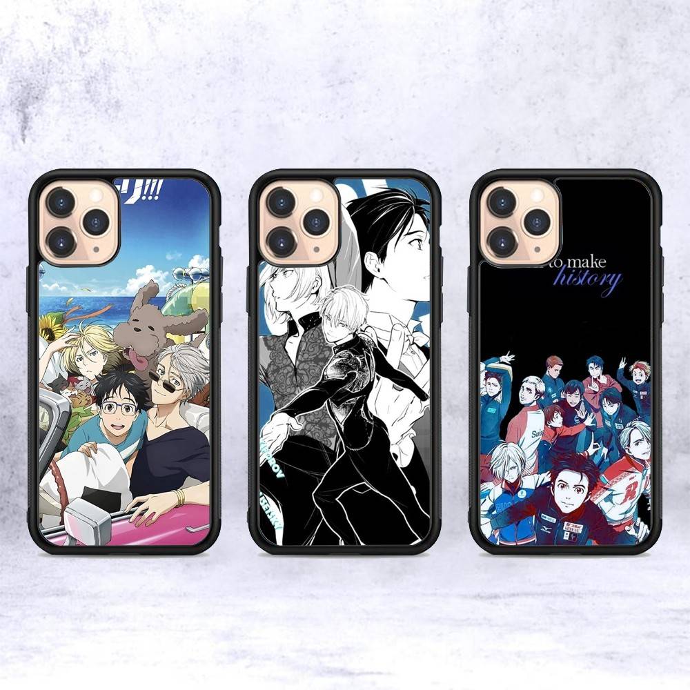 Спортивное аниме YURI ON ICE BL Для IPhone 17 16 15 14 13 Pro 12 11 Pro Max Жесткие чехлы для телефона из ПК+ТПУ Задняя крышка
