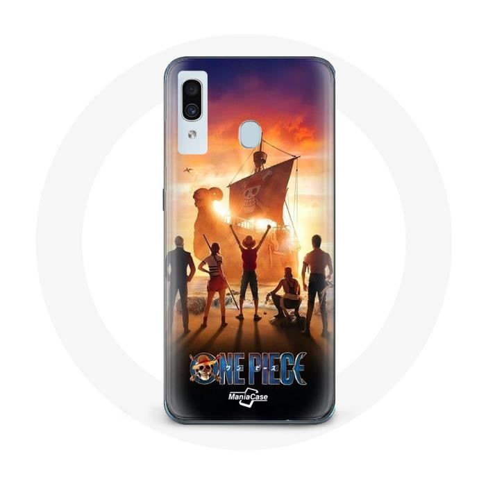 Coque - Maniacase - Samsung Galaxy A40 - Souple - Noir - One Piece Poster Equipages Art Saison 1