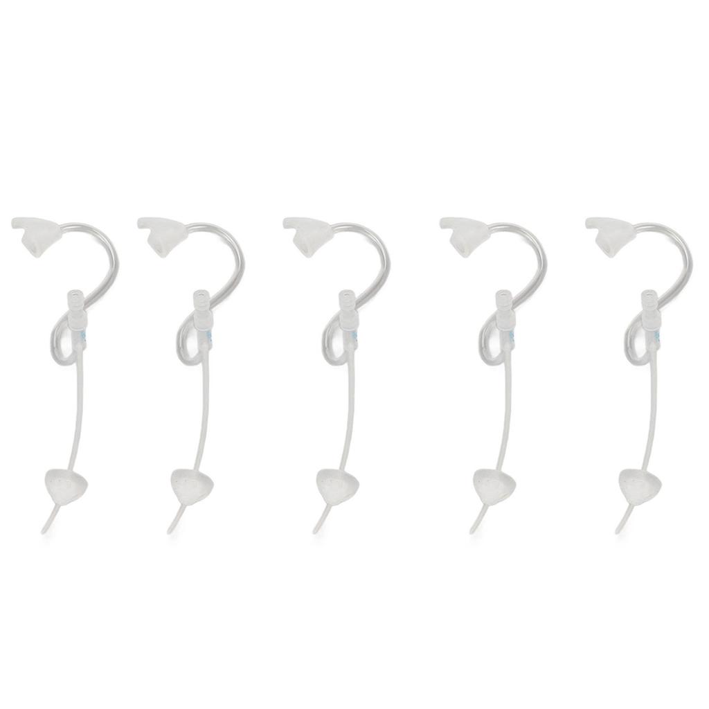 5pcs BTE Sound Aid Replacement Slim Tubes 2B Size Sound Amplifier Tubes with Open Dome Ear Tips S