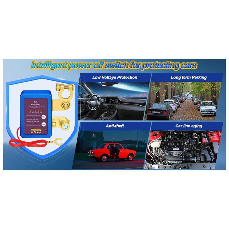 Car Battery Disconnect Switch Relays Switch 12V 24V Car Battery Disconnect Anti-Leakage Relays Parts