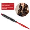 Roller Comb Wooden Pointed Tip Handle Nylon Bristles Hair Styling Brush Comb