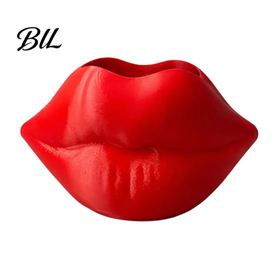 Personalized Gift for Her Lip Shaped Storage Box, Decorative 3D Printed PLA Sculpture, Functional Tabletop Sculpture Creative Art Ornament Makeup