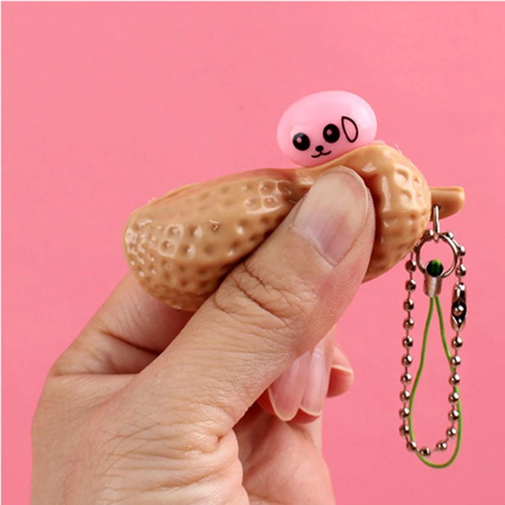 Anti-stress Anti-stress Fidget Toy Gifts Peanut Pendant New Peanut Key Chain