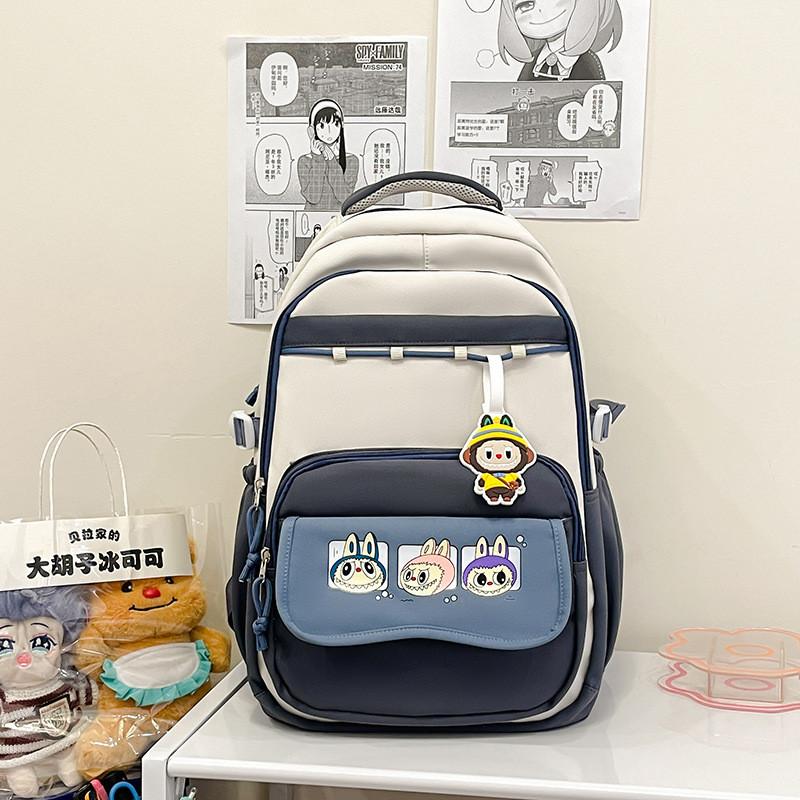 College Cute Style Cartoon Printed Student Backpack For Use Daily