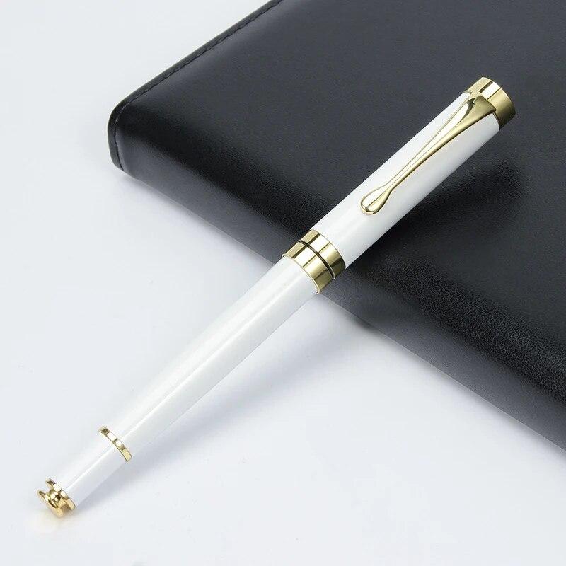 Luxury Brand Roller Ballpoint Pen Metal Office School Supplies Gold Rollerball Stationery