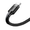 Baseus Cafule Cable Durable Nylon Cable Usb / Usb-C Qc3.0 3A 1M Black Gray (Catklf-Bg1)