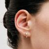 6Prong One-Touch Earring White