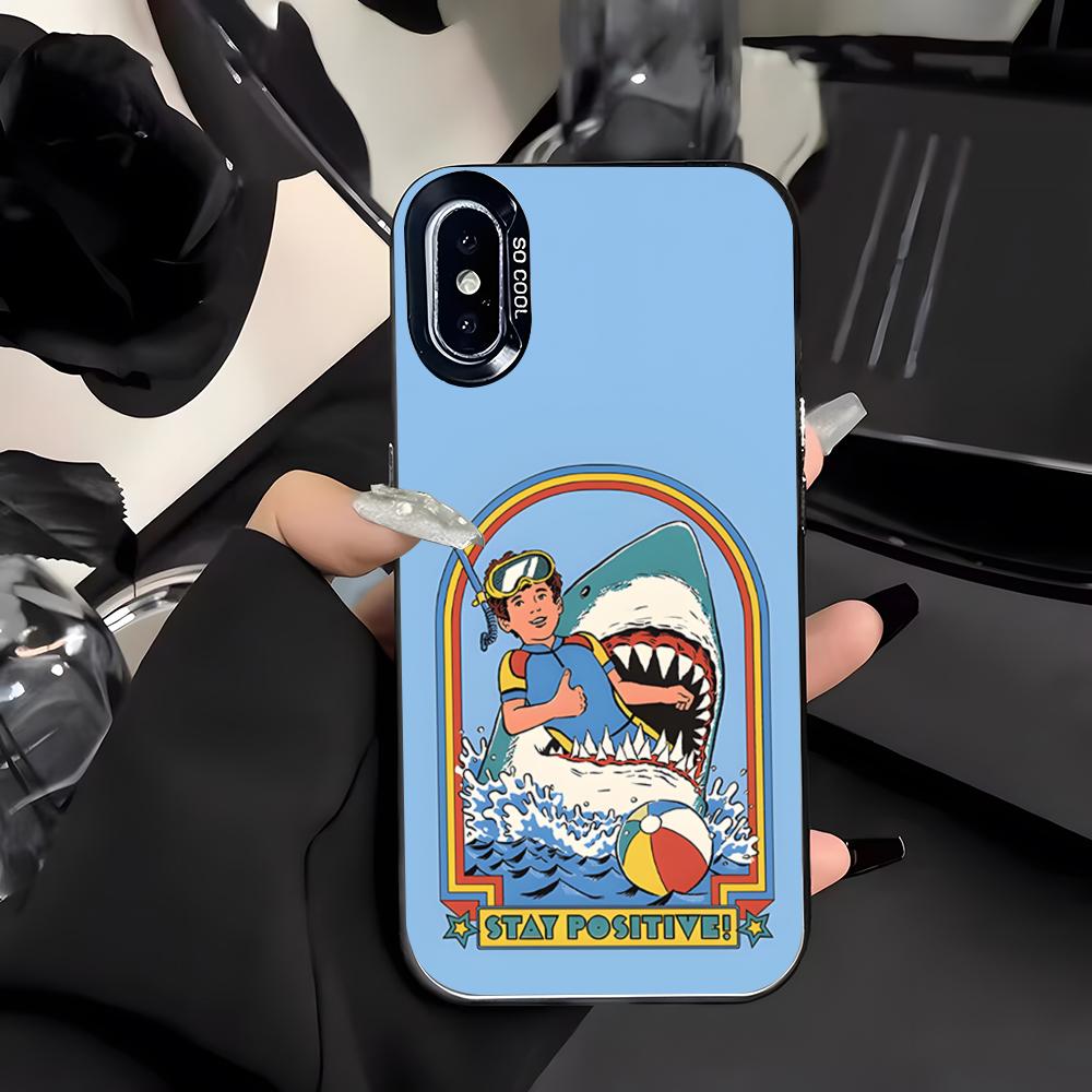 Чехол для телефона Steven Rhodes Horror для iPhone 17 Air 16 E 15 14 Plus 13 12 11 Pro Max Цветной Серебристый Чехол