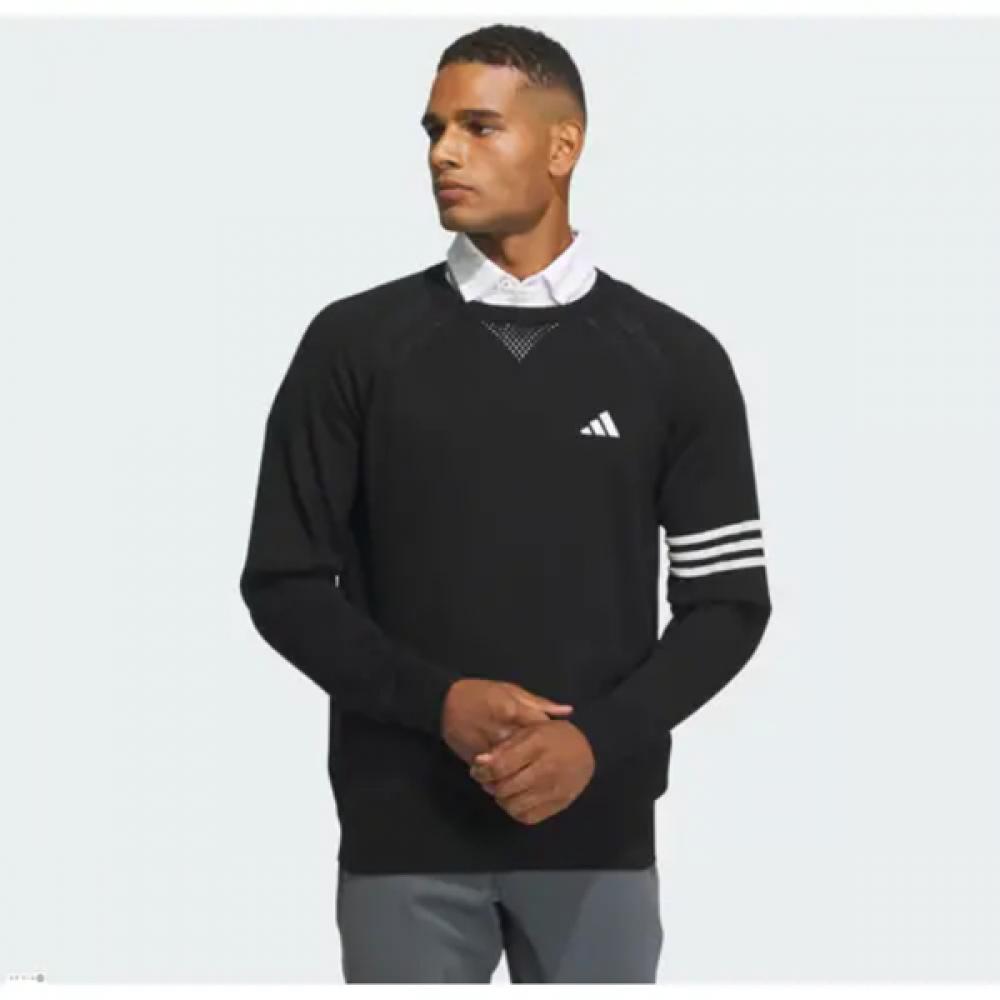 Adidas Golf 24 YearS SS Men S Three Line Knit Crewneck In9050
