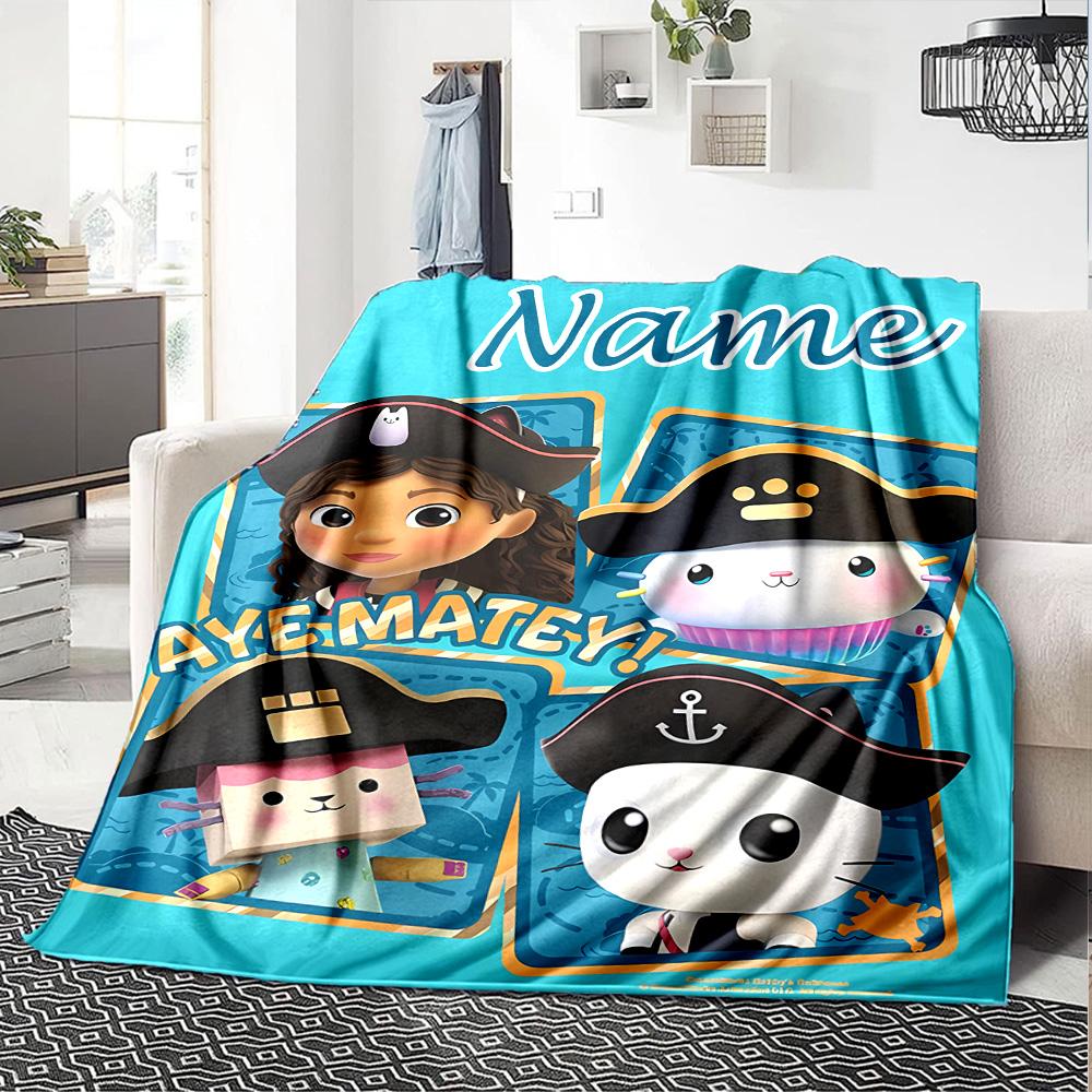 Customizable Gaby's Bubble House3 Throw Blanket – Personalized Name, All-Season Cozy Snug Blanket, Machine Washable, Personalized Blanket