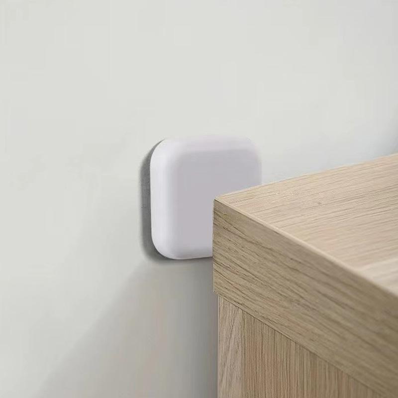 1 шт. Толстая удобная противостолкновительная накладка, красивая дверная ручка, изысканные товары для дома, настенная наклейка, силикон