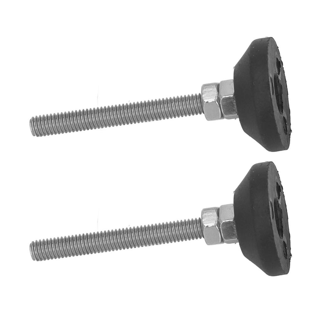 2PCS Furniture Glide Swivel Leveling Mounts Adjustable Nylon Rubber Base Leveling Pads D30xM6x50