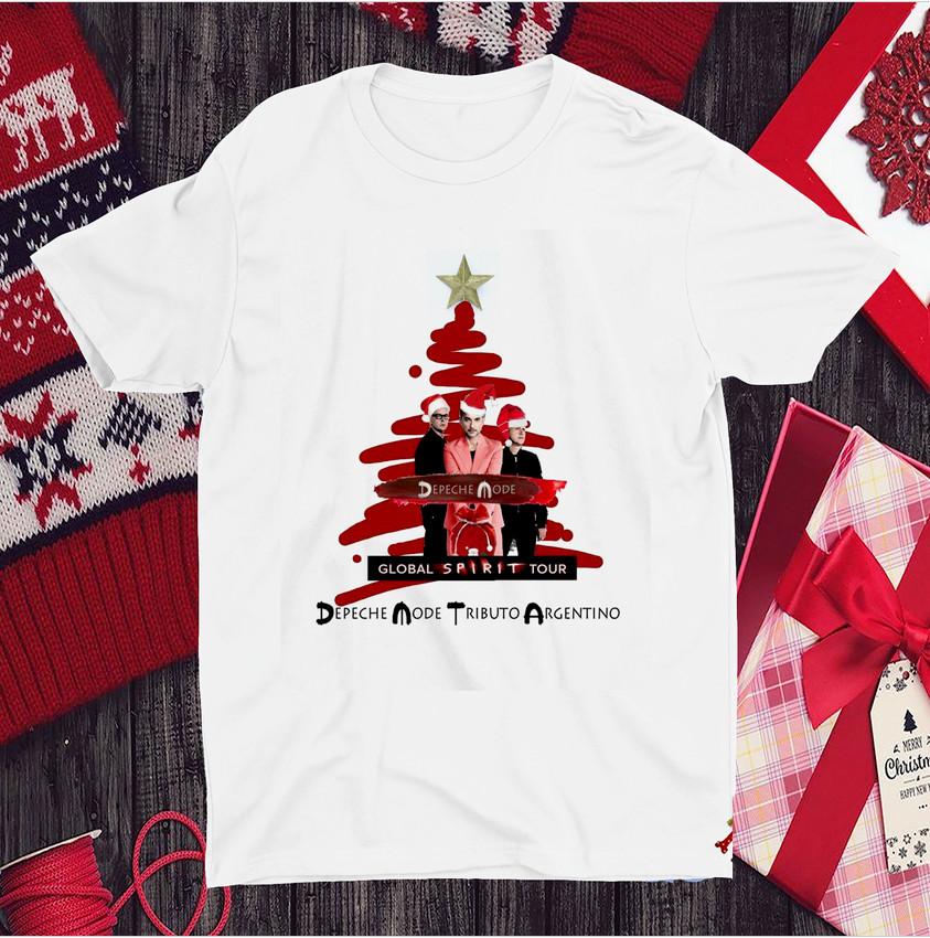 Depeche Mode Christmas Tree White Men T Shirt All Size S to 5XL NA1580 Unisex T-Shirt