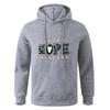 Autumn Long Sleeve Gray Black Teens Hooded Sweatshirt Hoodie Sportswear