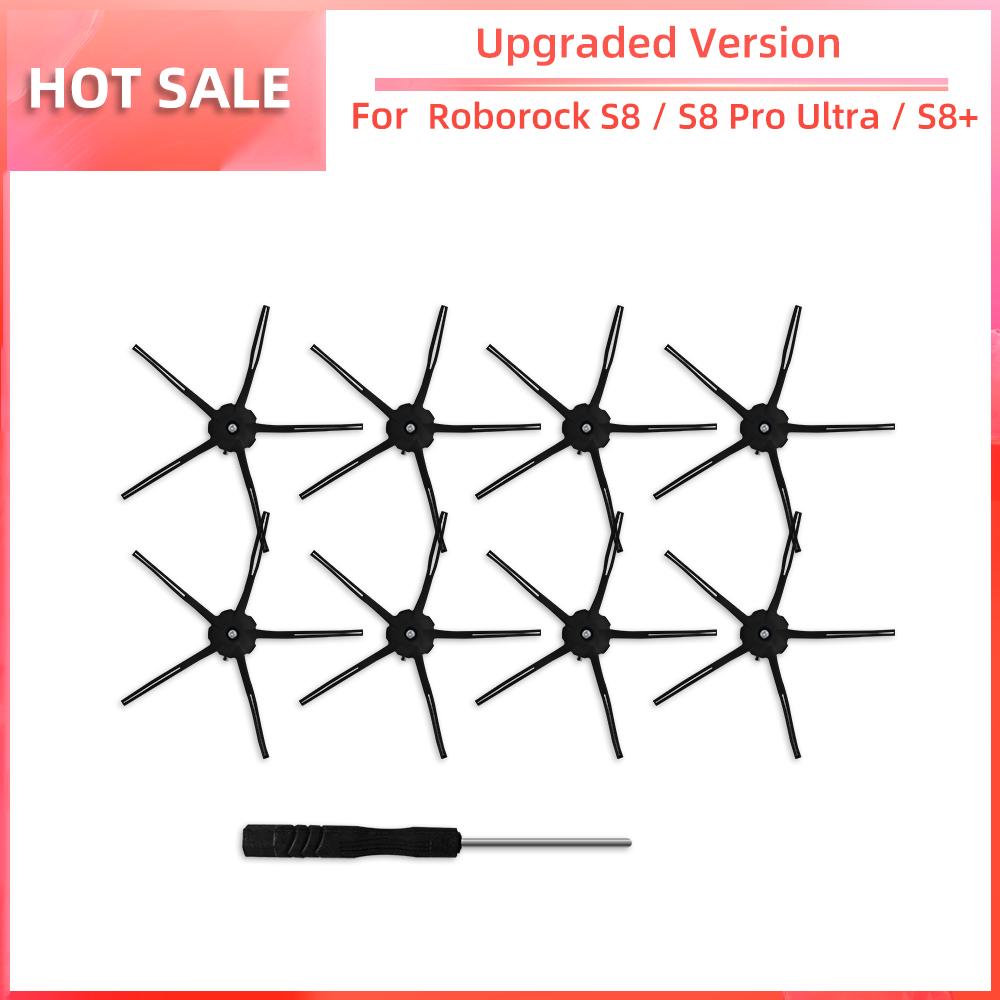 Совместимость с Roborock S8 / S8 Pro Ultra / S8+ Робот-пылесос Основная боковая щетка Фильтр HEPA Насадка для швабры Пылесборник Аксессуары Запасная часть