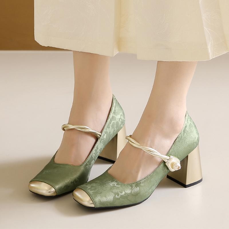 Модная женская обувь на высоком каблуке Мэри Джейн Элегантные сандалии Модные летние женские туфли-лодочки 2025 Новый дизайнер Роскошные Zapatillas De Mujer