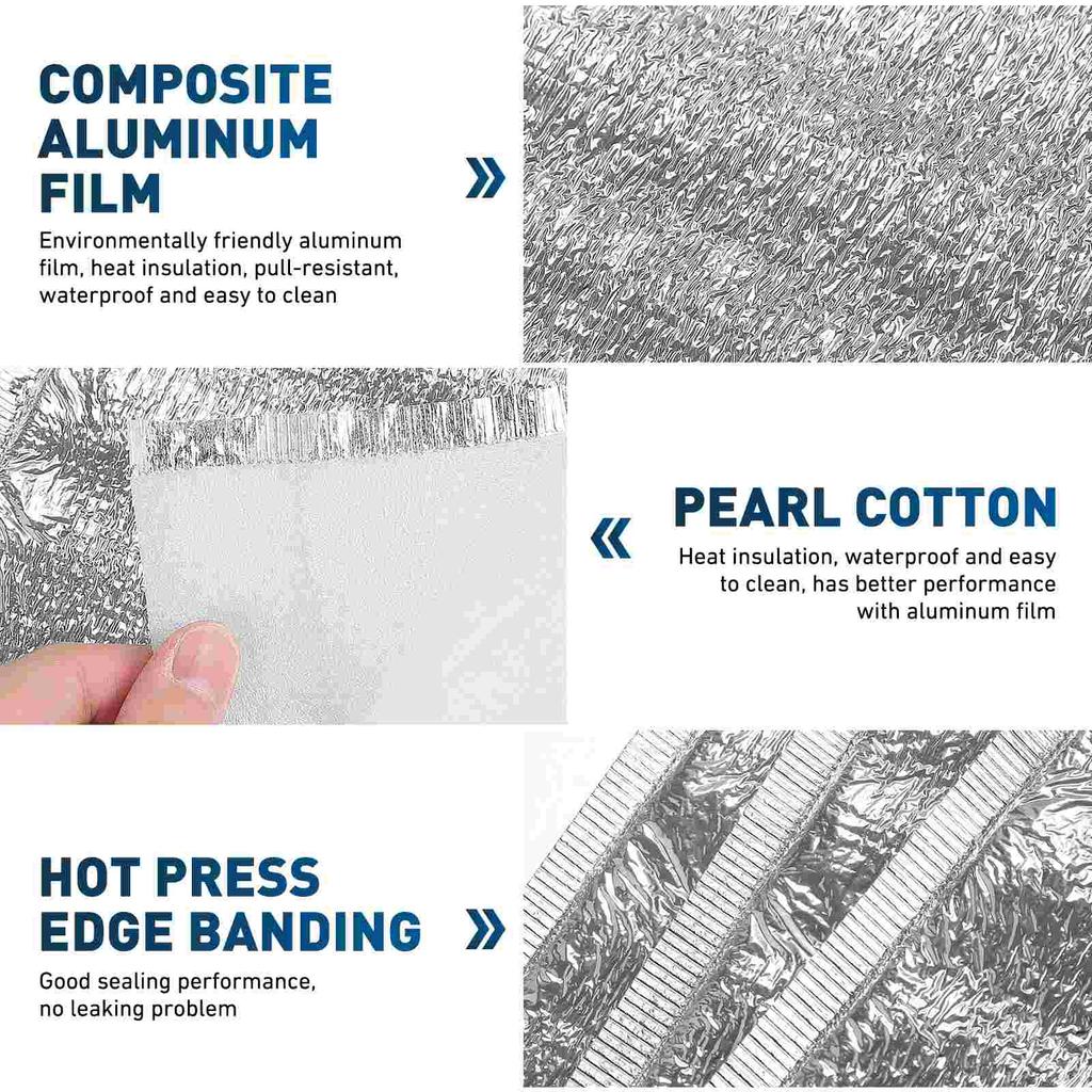 Hemoton 20pcs Disposable Food Thermal Pouches Insulation Food Bags Food Shipping Pouches Take Out Food Pouches