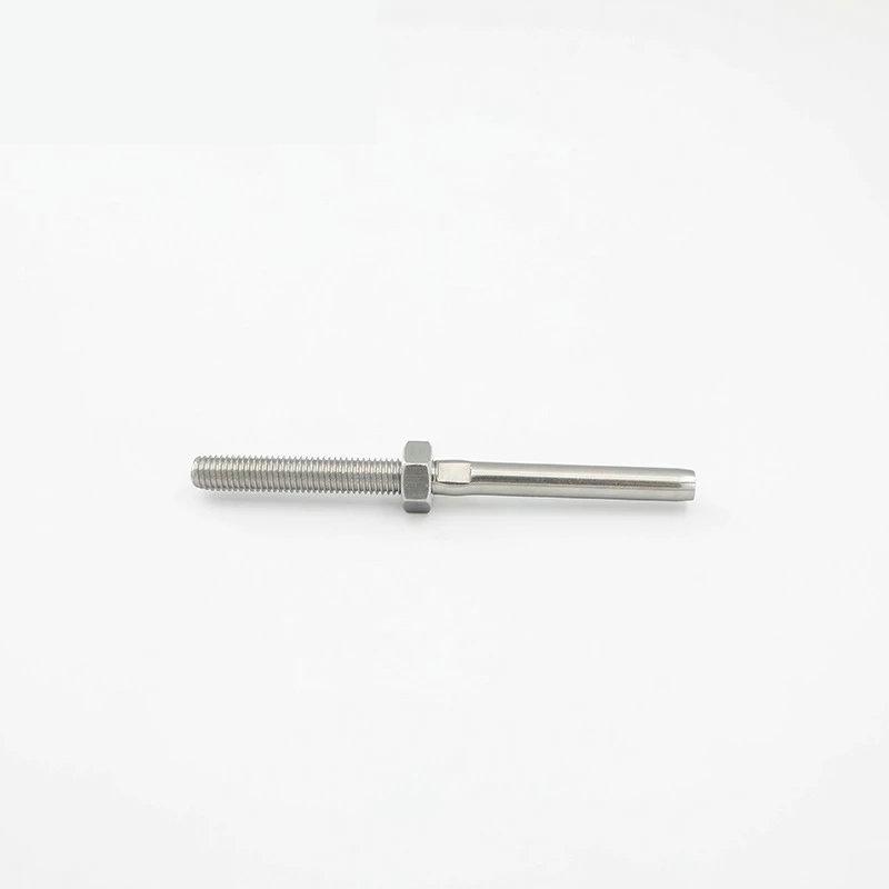 Cable Railing 2/2.5/3/4/5/6/8/10mm Stainless Steel 316 Swage Stud Wire Rope Fittings Right Hand Thread Terminal