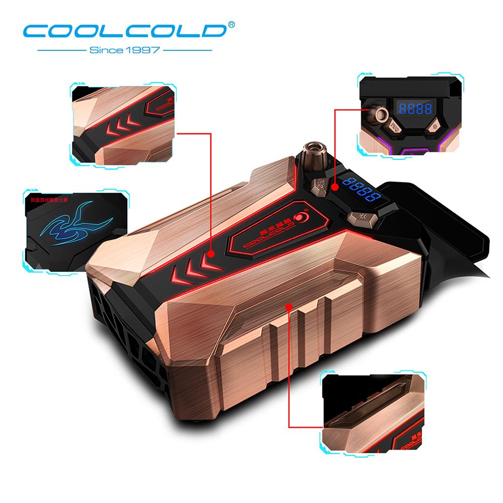 Портативный кулер для ноутбука COOLCOLD, мощное быстрое охлаждение и питание от USB, поддержка различных размеров от 14 до 17 дюймов
