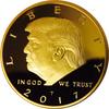 Donald Trump Gold Coin 2017, Gold Plated Collectable Coin, 45th President, Certificate of Authenticity Official GOPBOX