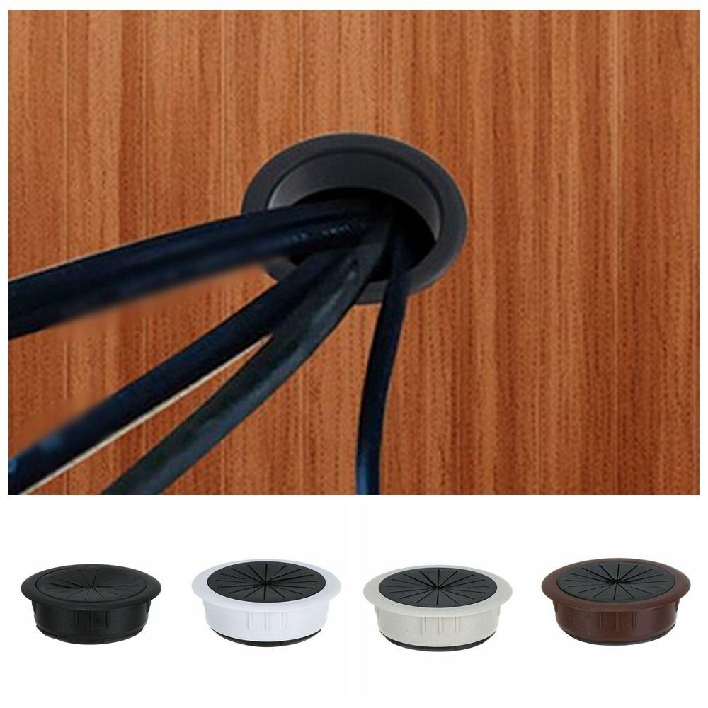 Round Wire Hole Covers Grommet Dustproof Line Storage Holder Cable Hole Cover  Office