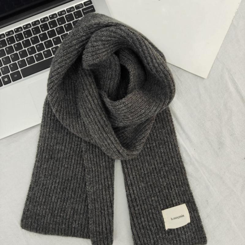 Женский теплый шарф, зимние шарфы насыщенных однотонных цветов, супер мягкий шарф для женщин, зимние аксессуары для холодной погоды