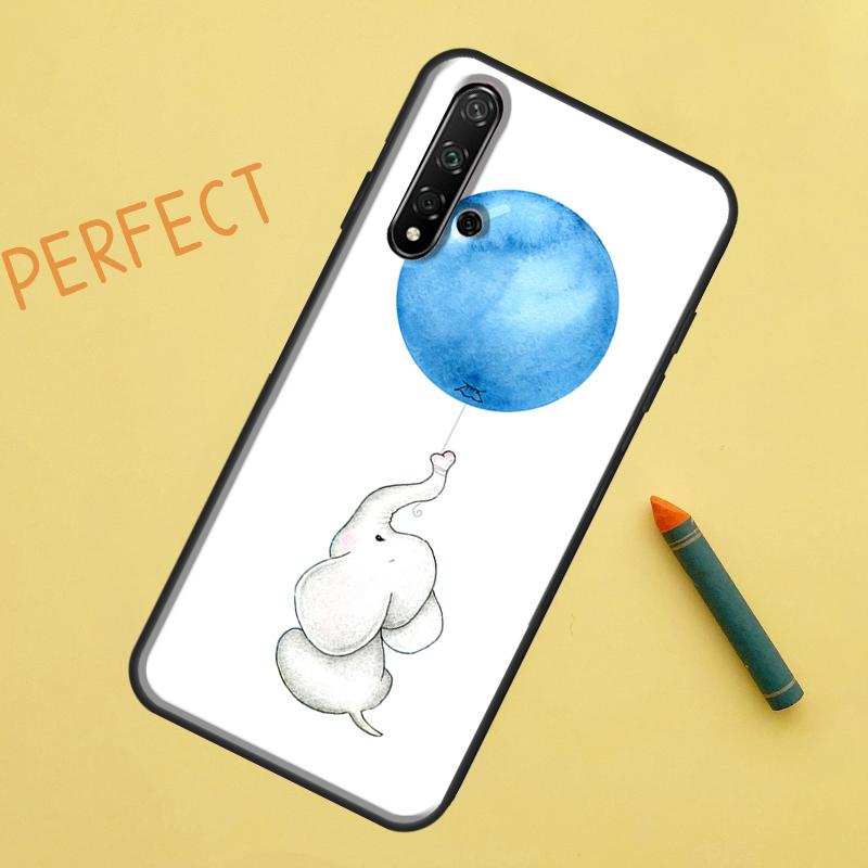 Cute Elephant For Huawei Nova 12s 11i 7i 8i 12i Y73 Y70 Y90 Y60 Y72 Y61 Y91 9 10 SE P40 Lite P30 Pro Case