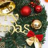 12 Inch Christmas Wreath Decoration for Front Door Artificial Wreath with Bells Balls Bows for Indoor Outdoor Holiday Decor