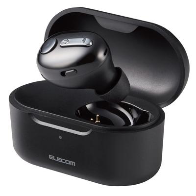 Elecom Наушник Гарнитура Bluetooth Ультрамаленький HSC32MP с Зарядным Кейсом Черный LBT-HSC32MPBK