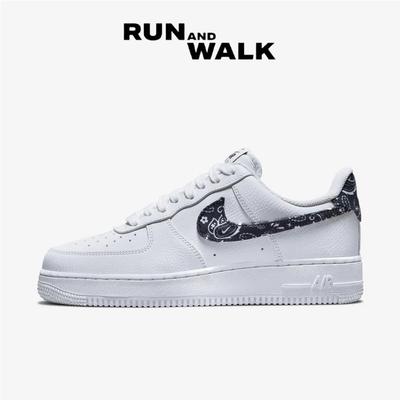 (W) Air Force 1 '07 Essential Paisley Swoosh Белый Черный DH4406-101