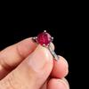 Аксессуары Имитация Шри-Ланкийского Рубина Сапфира Кольцо Женская Мода Простое Цветное Сокровище Кольцо с Четырьмя Лапками