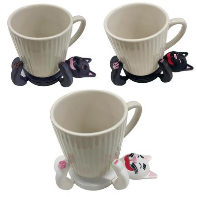 3D-принтер забавные подставки для кошек, снимающие стресс, милый держатель для кружки с котятами, ленивые подставки для напитков с котами для украшения дома