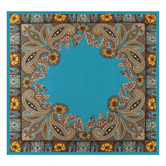 Kerchief Cashew Pattern Faux Silk Scarf Soft Smooth Bright Color Kerchief Simulated Silk Texture Kerchief