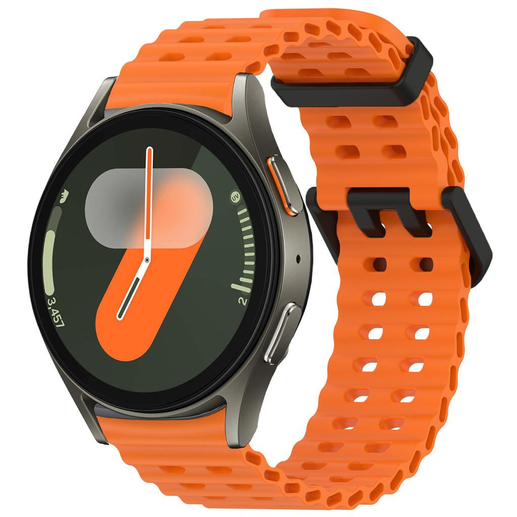 Морской ремешок для Samsung Galaxy Watch 7 FE 5 6 4 Classic 5 pro 40 44 мм Без зазоров Силиконовый браслет correa Galaxy Watch6 watch4 Ремешок