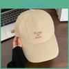 Casual Hat Baseball With Solid Color And Letter Embroidery Design For Daily
