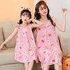 Pleated Princess Dress for Children Home Dress Pajamas for Girls Thin Sleeping Dress