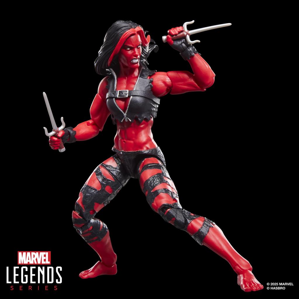 Hasbro Marvel Legends Series Red She-Hulk Action Figure 6-Inch Marvel Comics Collector's
