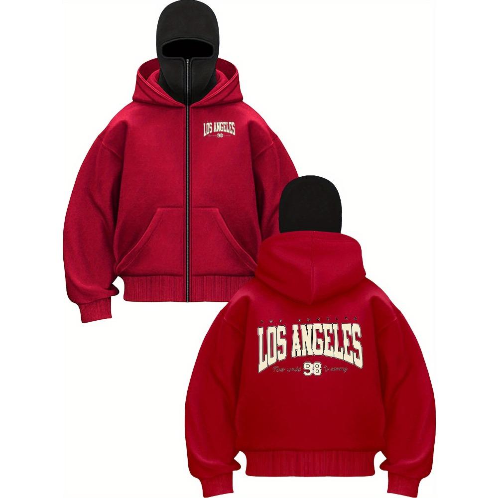 Мужская толстовка с капюшоном, свободного кроя, на молнии, куртка-худи, уличная одежда, повседневная верхняя одежда для повседневных занятий спортом, прочная конструкция, уличный стиль