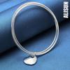 925 Sterling Silver Three Ring Heart Bracelet Fashionable Wedding Jewelry