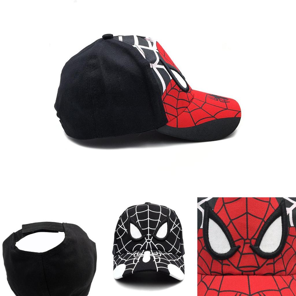 Spider Man Kids Cotton Baseball Cap With Embroidery Sun Hat For Outdoor Play And Sun Protection