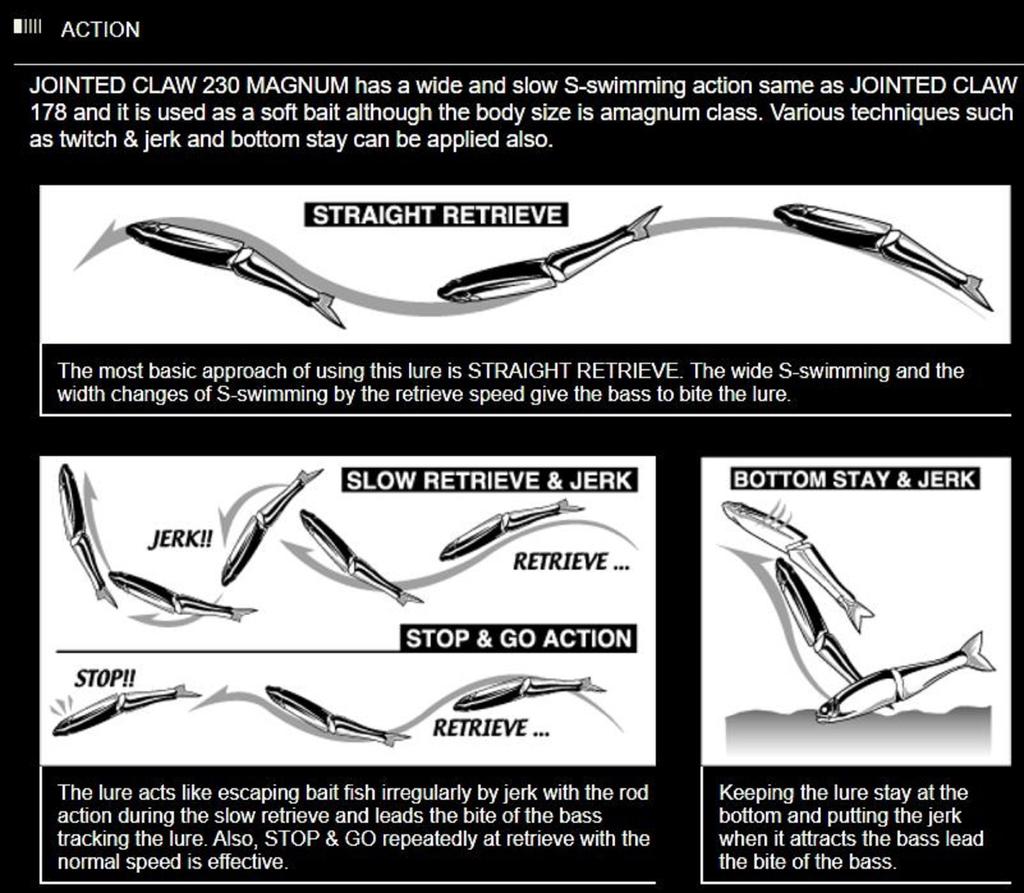 Gan Craft Jointed Claw 230 Magnum Floating Jointed Lure U-01 (0827)