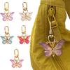 1Pc Keychain Bag Earbud Set Accessory Alloy Keychain Charm Butterfly Keychain Women'S Gift Multi-Color